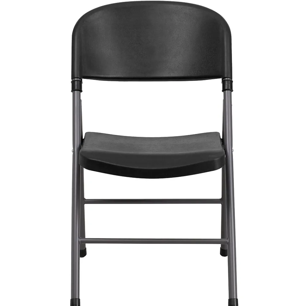 Folding & Stacking*Flash Furniture HERCULES™ Plastic Armless Folding Chair, Black, 6/Pack