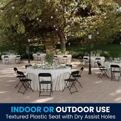 Folding & Stacking*Flash Furniture HERCULES™ Plastic Armless Folding Chair, Black, 60/Pack