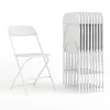 Folding & Stacking*Flash Furniture HERCULES™ Plastic Armless Folding Chair, Premium White, 32/Pack