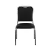 Folding & Stacking*Flash Furniture HERCULES™ Vinyl Silver Vein Frame Banquet Chair, Black, 10/Pack