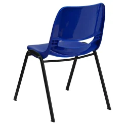 Folding & Stacking*Flash Furniture HERCULES Series Plastic Shell Stack Chair, Blue/Black (RUTEO1BL)