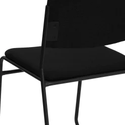 Folding & Stacking*Flash Furniture HERCULES Series Fabric Stacking Chair with Sled Base, Black (XU8700BLKB30)