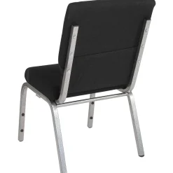Folding & Stacking*Flash Furniture HERCULES Series Fabric Stacking Church Chair, Black/Silver Vein Frame (XUCH60096BKSV)