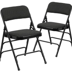 Folding & Stacking*Flash Furniture HERCULES Series Fabric Banquet/Reception Chair, Black, 2/Pack (2AWMC309AFBLK)