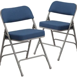 Folding & Stacking*Flash Furniture HERCULES Series Fabric Folding Chair, Navy, 2/Pack (2AWMC320AFNVY)