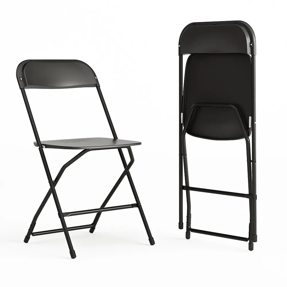 Folding & Stacking*Flash Furniture HERCULES Series Plastic Banquet/Reception Chair, Black, 2/Pack (2LEL3BLACK)
