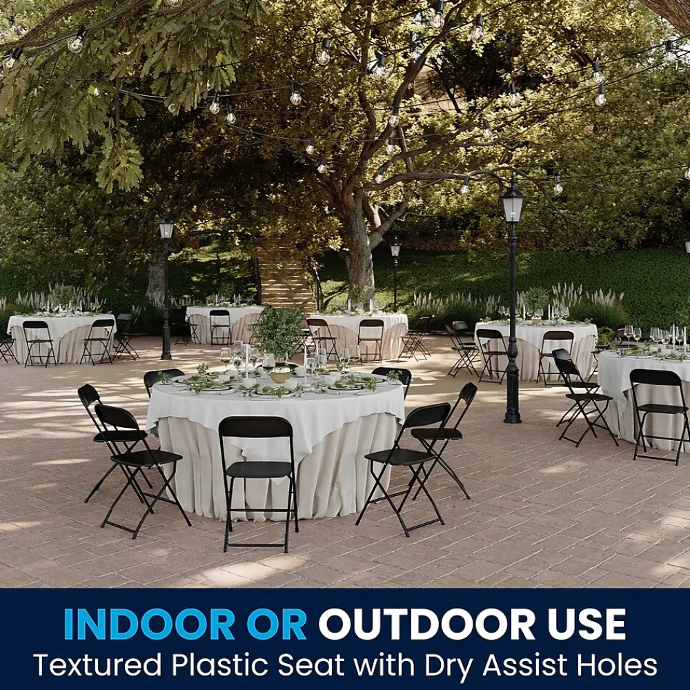 Folding & Stacking*Flash Furniture HERCULES Series Plastic Banquet/Reception Chair, Black, 2/Pack (2LEL3BLACK)