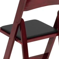 Folding & Stacking*Flash Furniture HERCULES Series Wood Folding Chair, Mahogany/Black, 2/Pack (2XF2903MAHWOOD)
