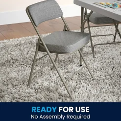 Folding & Stacking*Flash Furniture HERCULES Series Fabric Folding Chair, Gray, 2/Pack (2HAMC320AFGRY)