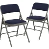 Folding & Stacking*Flash Furniture HERCULES Series Fabric Folding Chair, Navy Blue, 2/Pack (2HAMC309AFNVY)