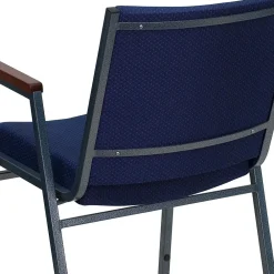 Folding & Stacking*Flash Furniture HERCULES Series Fabric Stack Chair with Arms, Navy Blue Dot (XU60154NVY)