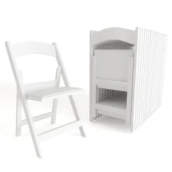 Folding & Stacking*Flash Furniture HERCULES™ Vinyl Armless Folding Chair, White, 20/Pack (20L3L1WHITE)