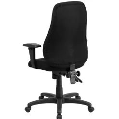 Office Chairs*Flash Furniture Hughes Ergonomic Fabric Swivel High Back Task Office Chair, Black (BT90297HA)
