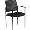 Folding & Stacking*Flash Furniture Jana Mesh Stackable Side Chair with Arms, Black (GO5162)