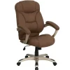 Office Chairs*Flash Furniture Jessie Ergonomic Microfiber Swivel High Back Executive Office Chair, Brown (GO725BN)
