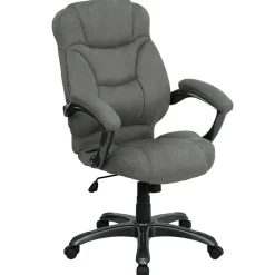Office Chairs*Flash Furniture Jessie Ergonomic Microfiber Swivel High Back Executive Office Chair, Gray (GO725GY)