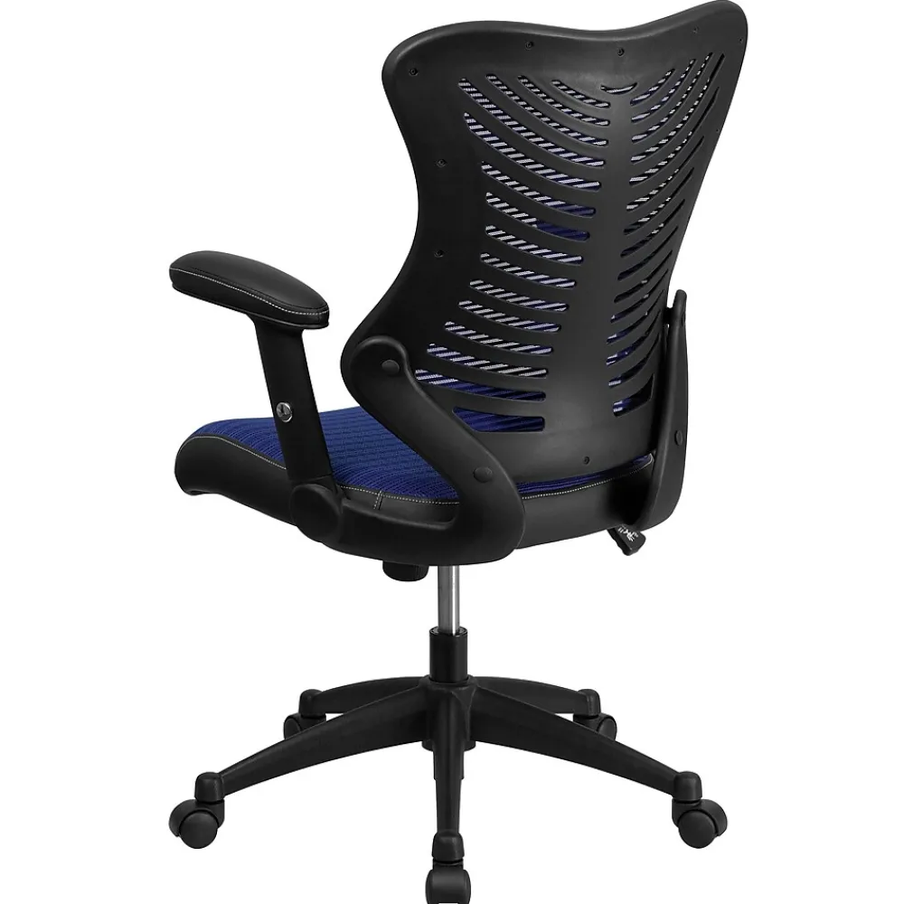 Office Chairs*Flash Furniture Kale Ergonomic Mesh Swivel High Back Executive Office Chair, Blue (BLZP806BL)