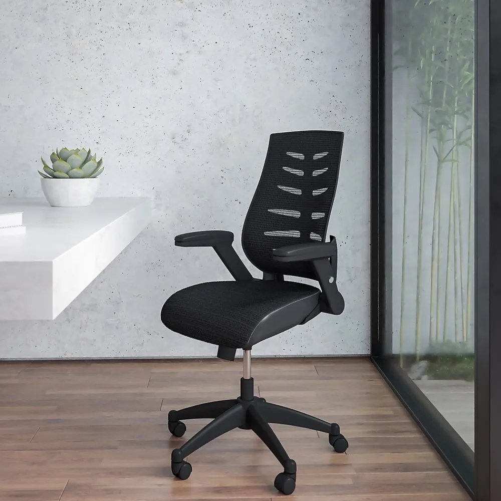 Office Chairs*Flash Furniture Kale Ergonomic Mesh Swivel High Back Executive Office Chair, Black (BLZP809BK)