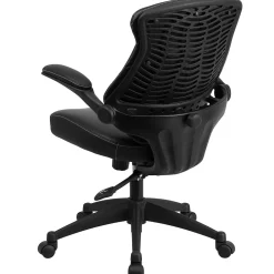 Office Chairs*Flash Furniture Kale Ergonomic LeatherSoft Swivel Mid-Back Executive Office Chair, Black (BLZP804)