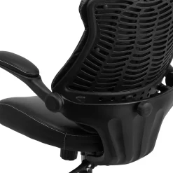 Office Chairs*Flash Furniture Kale Ergonomic LeatherSoft Swivel Mid-Back Executive Office Chair, Black (BLZP804)