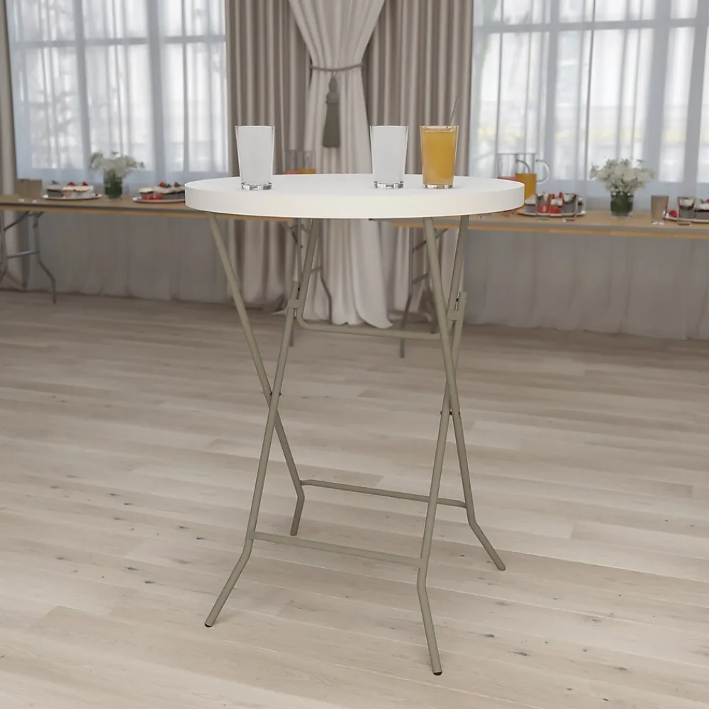 Folding Tables*Flash Furniture Kathryn Folding Table, 31.5" x 31.5", Granite White (RB32RBARGW)