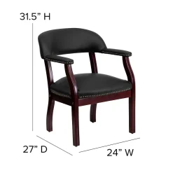 Office Chairs*Flash Furniture Leather Conference Chair, Black (BZ105LFBKLEA)