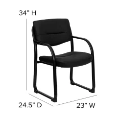 Office Chairs*Flash Furniture LeatherSoft Executive Chair, Black (BT-510-LEA-BK-GG)