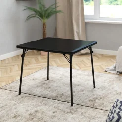 Folding Tables*Flash Furniture Madelyn Folding Table, 33.5" x 33.5", Black (JB2)