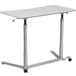 Standing Desks*Flash Furniture Merritt 37"W Rectangular Adjustable Standing Computer Desk, Light Gray (NANIP61)