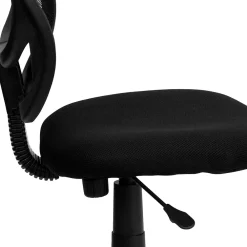 Office Chairs*Flash Furniture Neri Armless Ergonomic Mesh Swivel Low Back Task Office Chair, Black (WA3074BK)