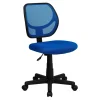 Office Chairs*Flash Furniture Neri Armless Ergonomic Mesh Swivel Low Back Task Office Chair, Blue (WA3074BL)