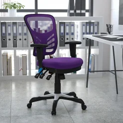 Ergonomic Chairs*Flash Furniture Nicholas Ergonomic Mesh Swivel Mid-Back Multifunction Executive Office Chair, (HL0001PUR) Purple