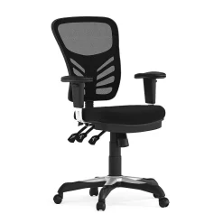 Ergonomic Chairs*Flash Furniture Nicholas Ergonomic Mesh Swivel Mid-Back Multifunction Executive Office Chair, (HL0001) Black