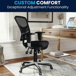 Ergonomic Chairs*Flash Furniture Nicholas Ergonomic Mesh Swivel Mid-Back Multifunction Executive Office Chair, (HL0001) Black
