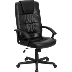 Office Chairs*Flash Furniture Nora LeatherSoft Swivel High Back Executive Office Chair, Black (GO7102)