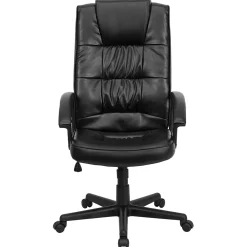 Office Chairs*Flash Furniture Nora LeatherSoft Swivel High Back Executive Office Chair, Black (GO7102)