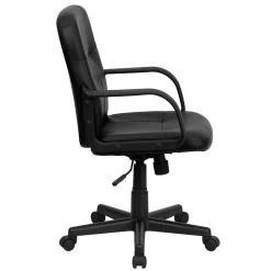 Office Chairs*Flash Furniture Paulson Vinyl Swivel Mid-Back Executive Office Chair, Black (H8020)