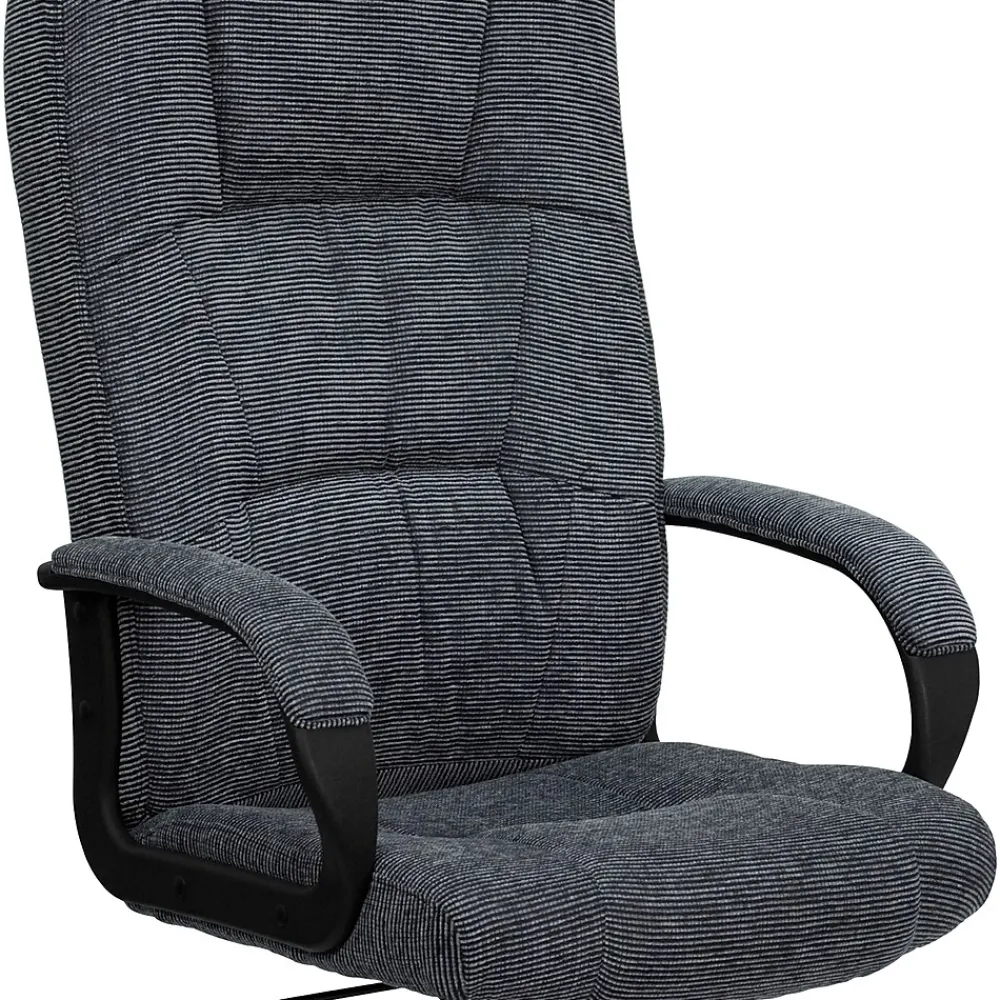 Office Chairs*Flash Furniture Rochelle Fabric Swivel High Back Executive Office Chair, Gray (BT9022BK)