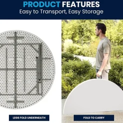 Folding Tables*Flash Furniture Scarborough Folding Table, 60.5