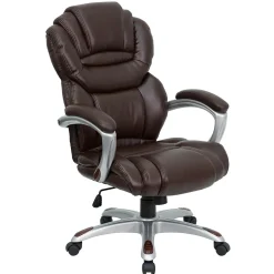 Office Chairs*Flash Furniture Stella Ergonomic LeatherSoft Swivel High Back Executive Office Chair, Brown (GO901BN)