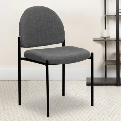 Folding & Stacking*Flash Furniture Tania Fabric Stackable Side Reception Chair, Gray (BT5151GY)