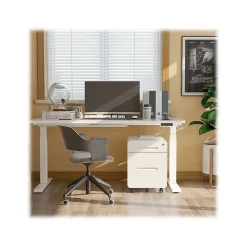 Standing Desks*FlexiSpot E7 55"W Electric Adjustable Standing Desk, (E7WR5528W) White