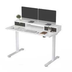 Standing Desks*FlexiSpot EC9W Series 48" W Electric Adjustable Standing Desk, White (EC9WDO04W)