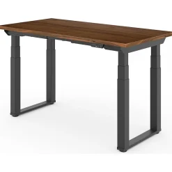 Standing Desks*FlexiSpot E7Q 60"W Electric Adjustable Standing Desk, Black Walnut/Black (E7QB6030-BW)