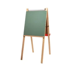 Dry Erase*Flipside Child's Deluxe Double Dry-/Wet-Erase Easel, 44", Wood/White/Green/Red, Assorted Materials (17237)