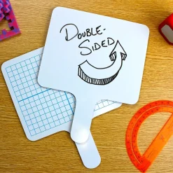 Dry Erase*Flipside Graphing Paddles Dry Erase Whiteboard, 7.75" x 10", 12/Pack (FLP18124)