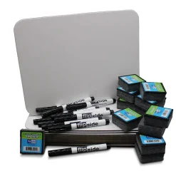 Dry Erase*Flipside Magnetic Class Pack Dry-Erase Whiteboard, 9" x 12" (FLP21004)