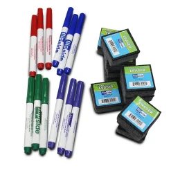 Dry Erase*Flipside Magnetic Dry-Erase Whiteboard Set, 9