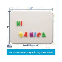 Dry Erase*Flipside Magnetic Mobile Dry-Erase Whiteboard, 0.75' x 1', 24/Pack (12477)