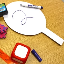 Dry Erase*Flipside Oval Dry-Erase Answer Paddles, Pens, and Erasers Class Pack, 36/Set (19232)